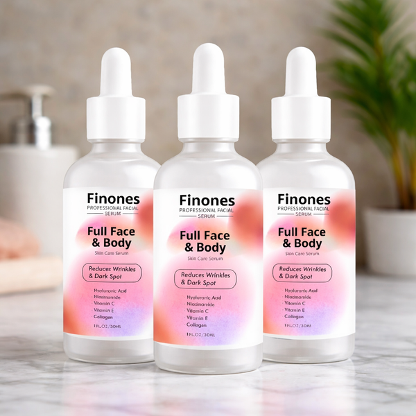 Produktaufnahme einer Finones Serumflasche
