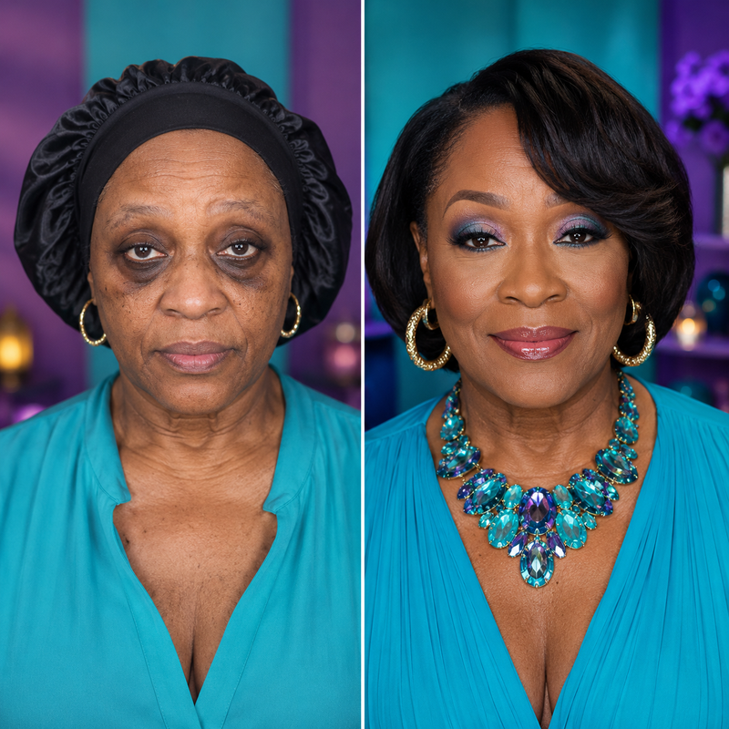 Before/After testimonial photo